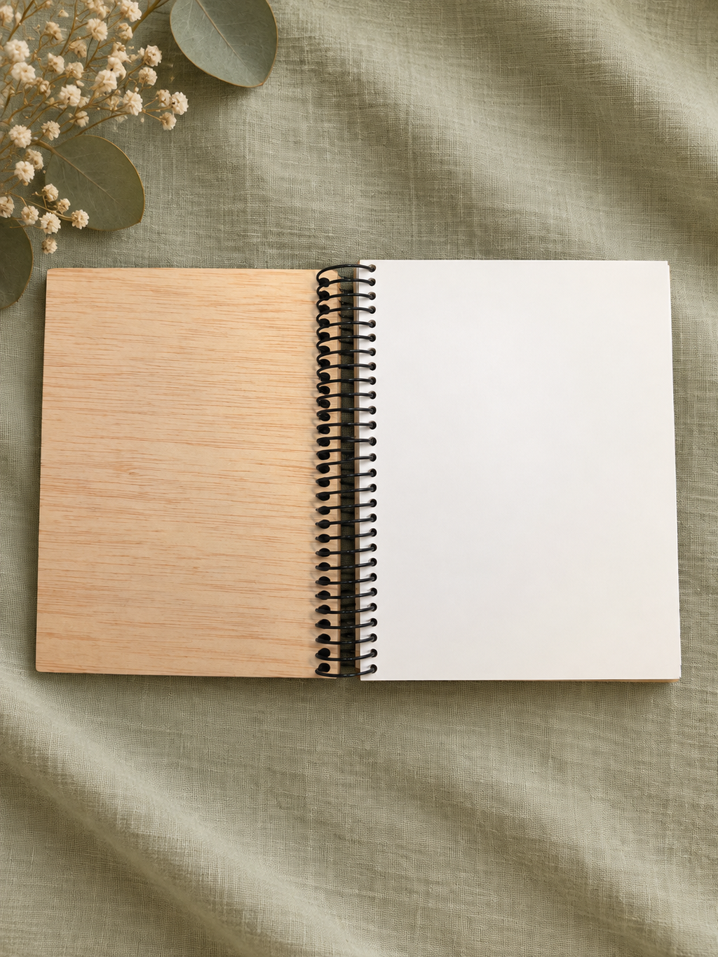 Libreta personalizada de madera A6