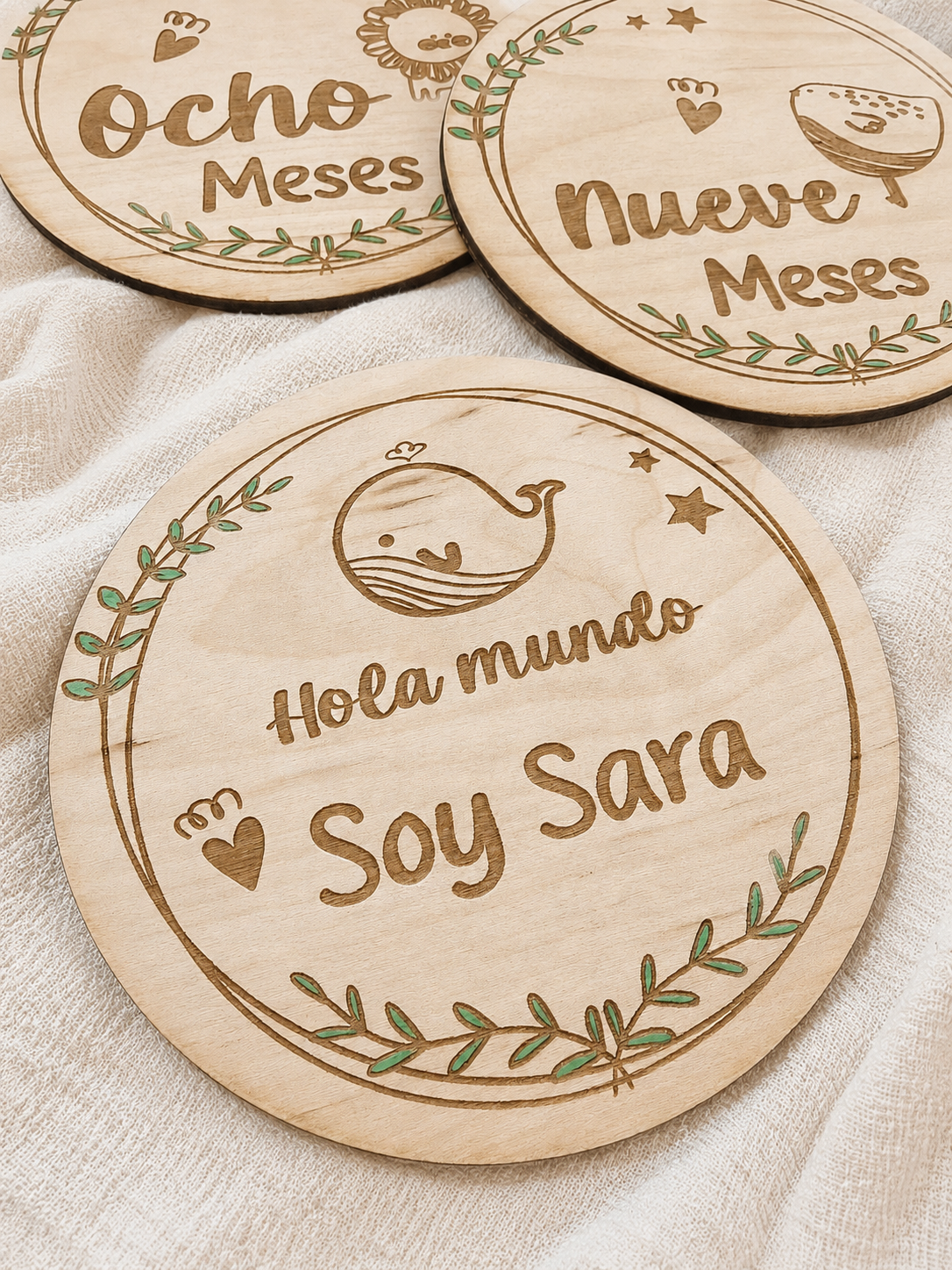 Discos Cumple Meses “Mi Primer Año”