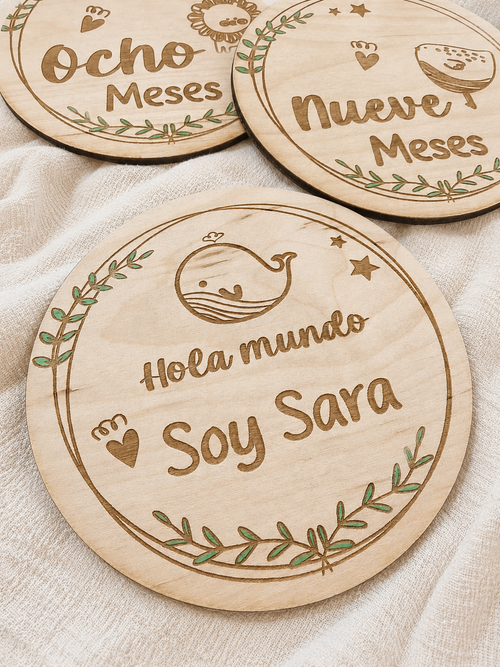 Discos Cumple Meses “Mi Primer Año”