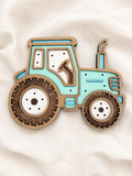 lampara tractor infantil led madera