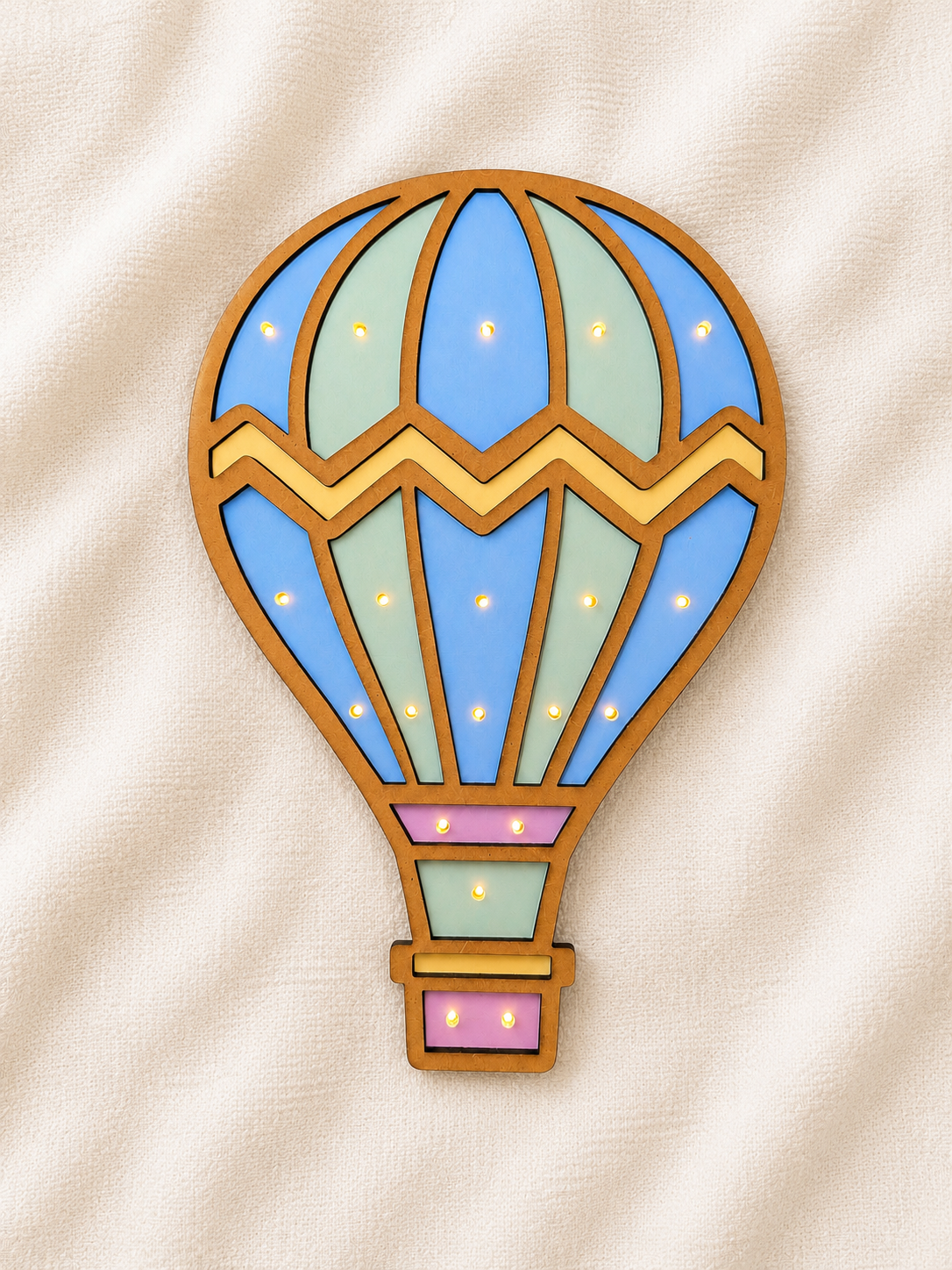 lampara globo infantil led pilas AA