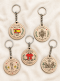 Mundial 2026 España llavero madera 